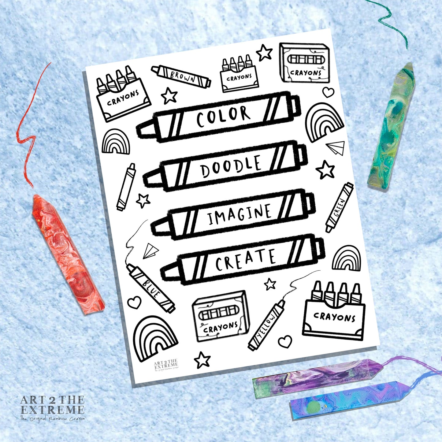 Coloring Pages for National Crayon Day